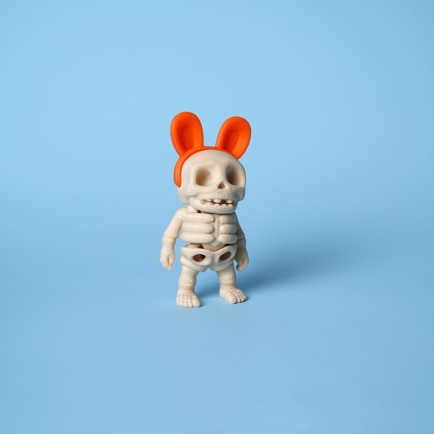 Wholesale 5pcs/pack 3D printed skull figurine office toy small ornaments popular fun creative ugly cute skull skeleton model